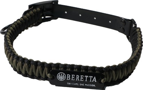 BERETTA HH PARACORD DOG COLLAR MEDIUM 19-22 BLACK<