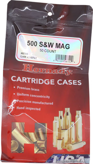 HORNADY UNPRIMED CASES 500 SW 50 PACK 5PK/CS