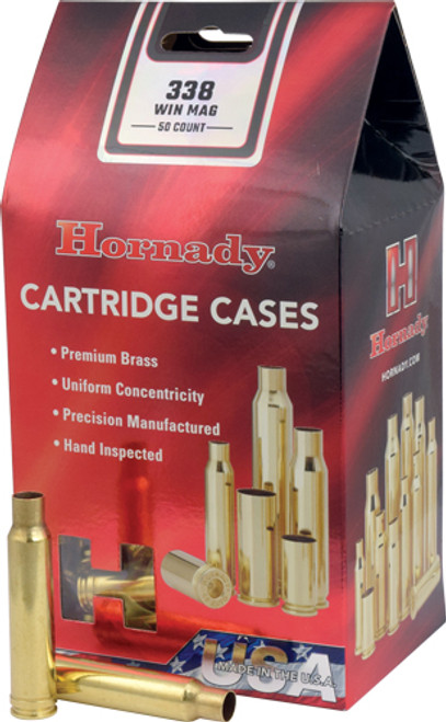 HORNADY UNPRIMED CASES 338 WIN MAG 50 PACK 5PK/CS