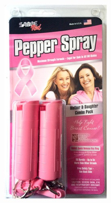 SABRE RED PEPPER SPRAY NMBF MOTHER/DAUGHTER COMBO 15GR