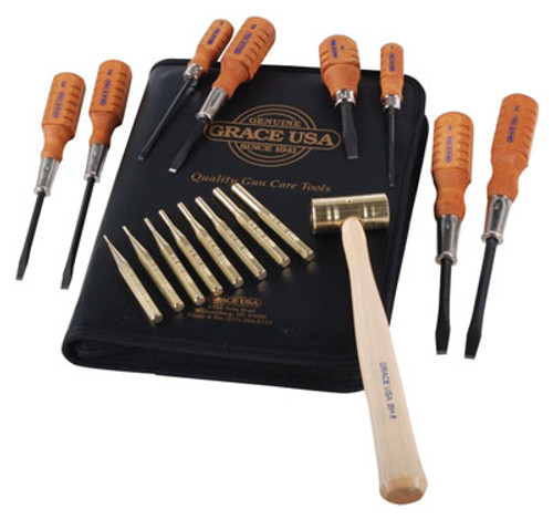 GRACE USA GUN CARE TOOL KIT SET OF 17 TOOLS