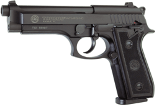 TAURUS 92 9MM 5 FS 17-SHOT BLUED CHECKERED RUBBER