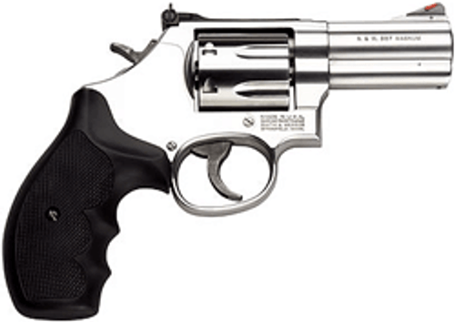 S&W 686PLUS .357 3 AS 7-SHOT STAINLESS STEEL RB RUBBER