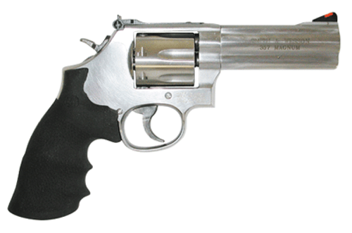 S&W 686 .357 4 AS 6-SHOT STAINLESS STEEL RUBBER