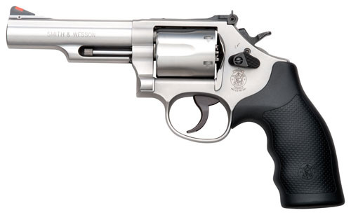 S&W 66 .357 MAG 4.25 ADJ 6-SHOT STAINLESS RUBBER 8674