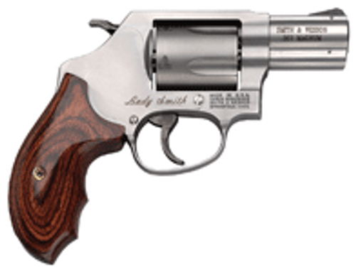 S&W 60LS .357 2.125 FS 5-SHOT SS ROUND BUTT WOOD COMBAT 7627