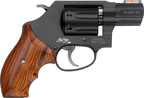 S&W 351PD AIRLITE .22WMR 1.875 FS HI-VIZ BLACK MATTE WOOD 6821