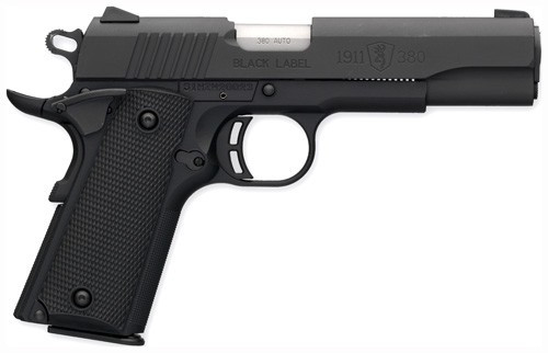 BG BLACK LABEL 1911-380 380ACP FS 8-SHOT MATTE BLACK SYN