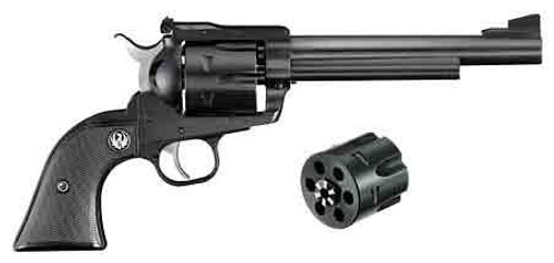 RUGER BLACKHAWK CONVERTIBLE .357/9MM 6.5 AS BLUED BLK SYN