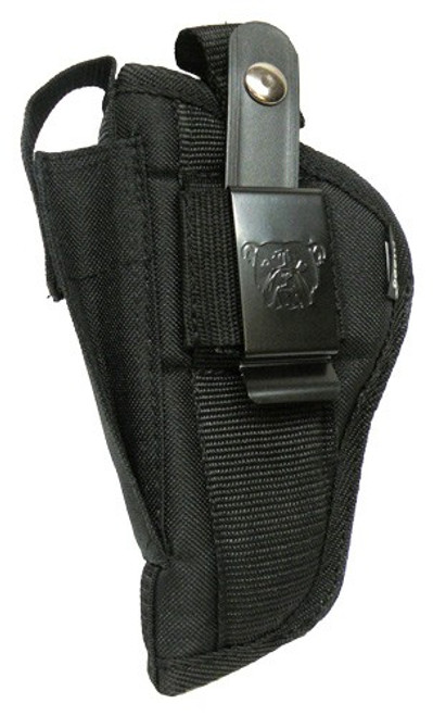 BULLDOG EXTREME SIDE HOLSTER BLK COMP AUTO 2.5-3.75 W/LASER