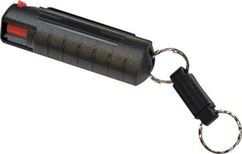 PSP PEPPER SPRAY w/ BLACK HARD CASE W/QR KEY RING 1/2 OZ.