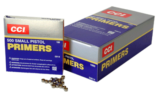 CCI #500 PRIMERS SMALL PISTOL 5000PK CASE LOTS