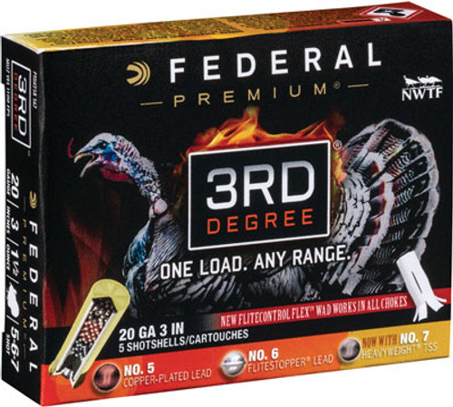 FED AMMO THIRD DEGREE 20GA. 3 1 7/16OZ. #567 5-PACK