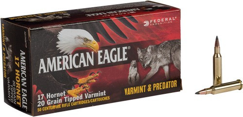 FED AMMO AE .17 HORNET .20GR. TIPPED VARMINT 50-PACK