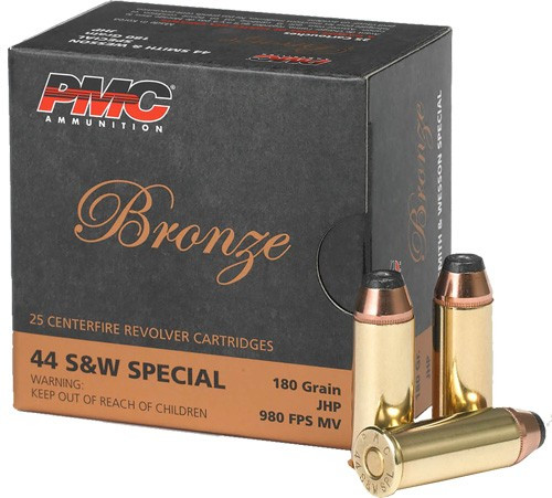 PMC 44SB 44 S&W Special Ammunition 180Gr Jacketed Hollow Point 25 Rounds