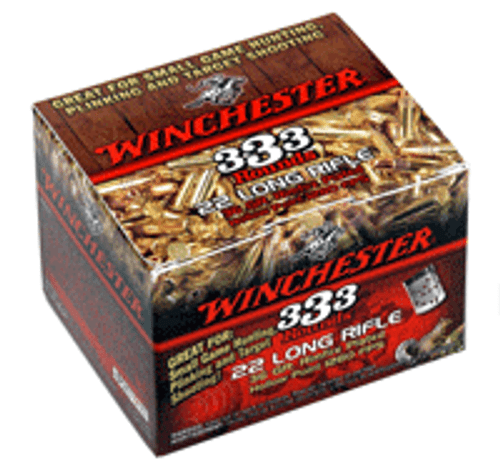 WIN AMMO .22LR 333 BULK PACK 1280FPS. 36GR. PLATED HP