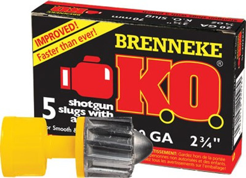 BRENNEKE USA 20GA KO 2-3/4 3/4OZ. SLUG 5PK.