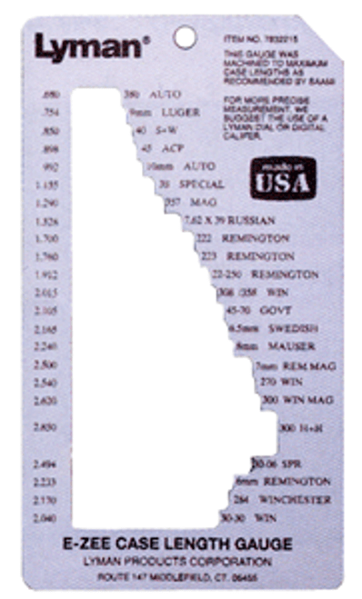 LYMAN TRIM-TO-LENGTH CASE GAUGE