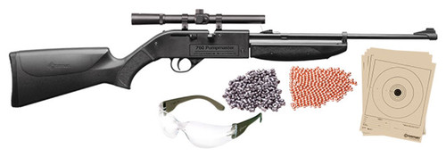 CROSMAN 760 PUMPMASTER RIFLE BB/177 W/4X SCOPE GLASSES AMMO