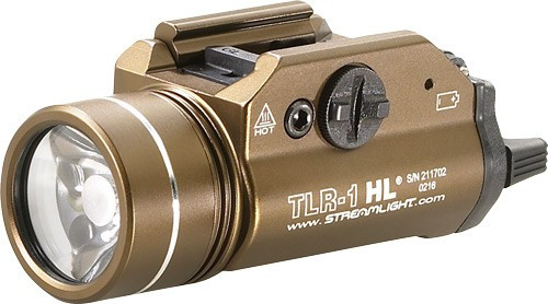 STREAMLIGHT TLR-1 HL C4 WHITE LED LIGHT W/RAIL FDE BROWN