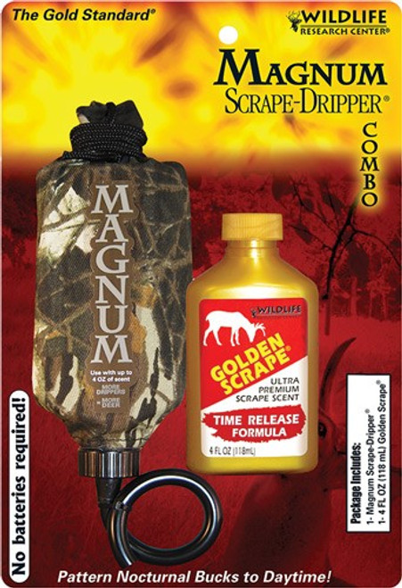 WRC DEER LURE GOLDEN SCRAPE/ SCRAPE DRIPPER COMBO 4FL OZ