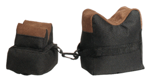 TOC BENCH BAG 2-PC SET BLACK FABRIC/TAN LEATHER