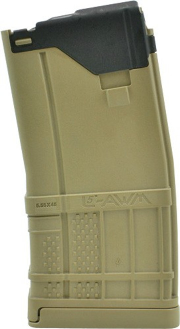 LANCER MAGAZINE L5AWM AR-15 5.56X45 20RD OPAQUE FDE