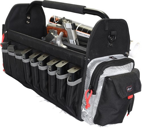 GPS RANGE TOTE BAG HOLD 6-AR &8 PISTOL MAGS PLUS 2 GUNS BLK