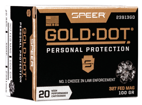 Speer 23913GD 327 Federal Mag Handgun Ammo 100gr 20 Rounds 604544646665