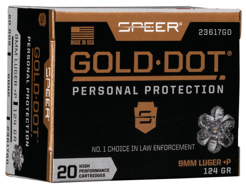 CCI 23617GD 9mm Luger Handgun Ammo 124gr 20 Rounds 604544647228