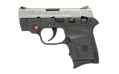 Smith & Wesson, M&P BODYGUARD, Semi-automatic Pistol, Double Action Only, Compact, 380ACP, 2.75" Barrel, Polymer Frame, Matte Stainless Finish, Fixed sights, 6Rd, Crimson Trace Laser, Machine Engraved Slide