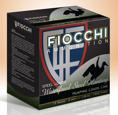 Fiocchi 12 Gauge Shotgun Ammunition 1235ST1 3.50" #1 Steel 25 Rounds