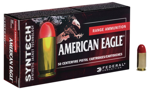Federal -AE9SJAP1 Syntech Action Pistol 9mm Luger 150 GR Total Syntech Jacket Flat Nose 500 rounds total-sold by the case-(50 rounds per box, 10 boxes per case)