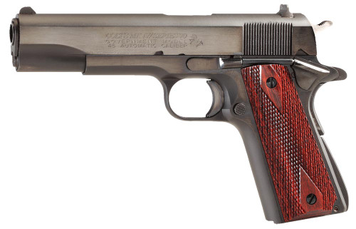 Colt Mfg O1970A1CS 1911 Government Series 70 45 ACP Single 5 7+1 Rosewood Grip Blued Carbon Steel Slide*
