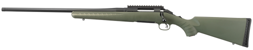 Ruger 26916 American Predator  Full Size 243 Win 4+1 22 Matte Black Threaded Barrel Matte Black Steel Receiver w/Picatinny Rail Fixed Moss Green Synthetic Stock Left Hand