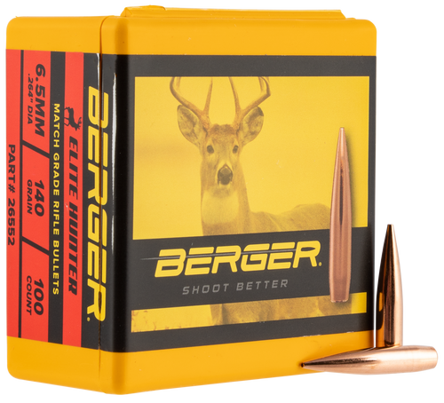 Berger Bullets 26552 .264 Reloading Bullet/Projectile 100 Per Box 679459265522