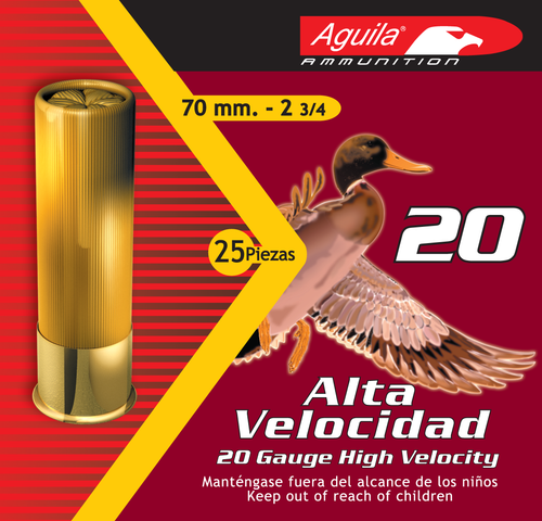 Aguila 1CHB2004 20 Gauge Lead Load Shotgun Ammo #4 2.75" 1 oz 25 Rounds Lead 640420002439