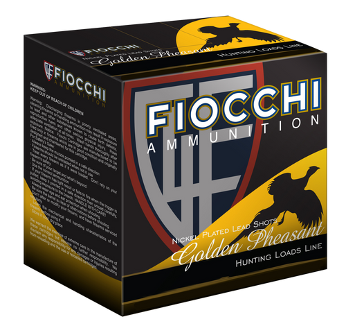 Fiocchi 12GP5 12 Gauge Lead Load Shotgun Ammo #5 2.75" 1 3/8 oz 25 Rounds Nickel-Plated Lead 762344701851