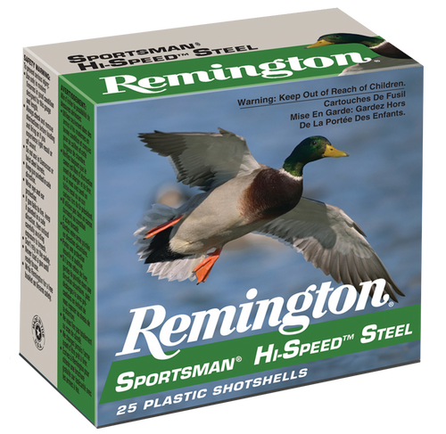 Remington 20973 12 Gauge Steel Shotgun Ammo 3" 1 1/8 oz 25 Rounds High Speed 047700330600