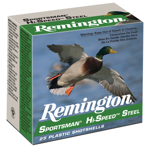 Remington 20991 12 Gauge Steel Shotgun Ammo #4 3" 1 1/4 oz 25 Rounds High Speed 047700331102