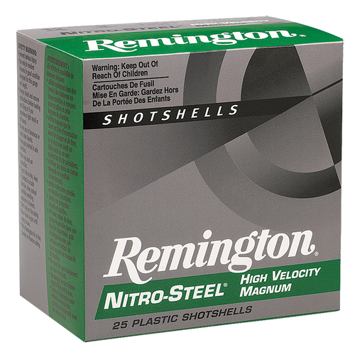 Remington 20658 12 Gauge Steel Shotgun Ammo #4 2.75" 1 1/4 oz 25 Rounds High Velocity 047700047805