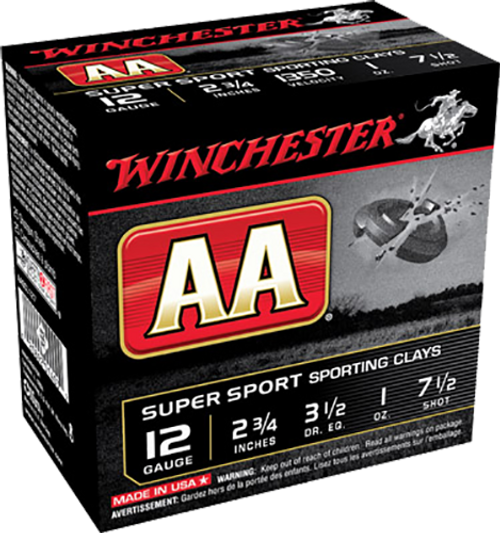 Winchester AASCL127 12 Gauge Lead Load Shotgun Ammo #7.5 2.75" 1 oz 25 Rounds Lead 020892014039