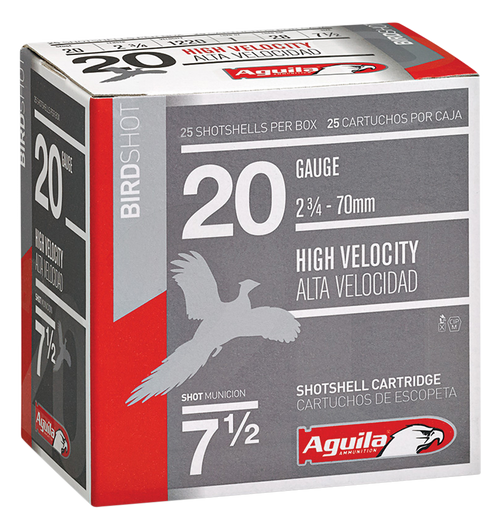 Aguila 1CHB2048 20 Gauge Lead Load Shotgun Ammo #8 2.75" 1 oz 25 Rounds Lead 640420006147