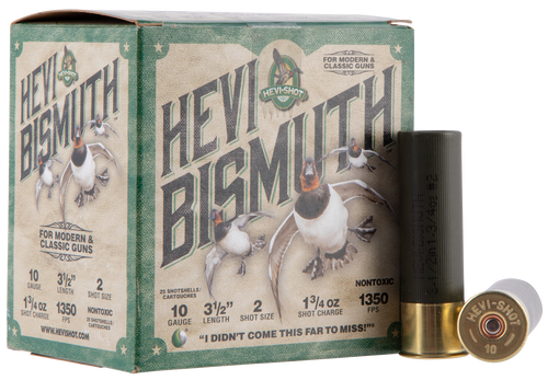 Hevishot HS15502 10 Non Toxic Shotgun Ammo #2 3.50" 1 3/4 oz 25 Rounds 816383002407