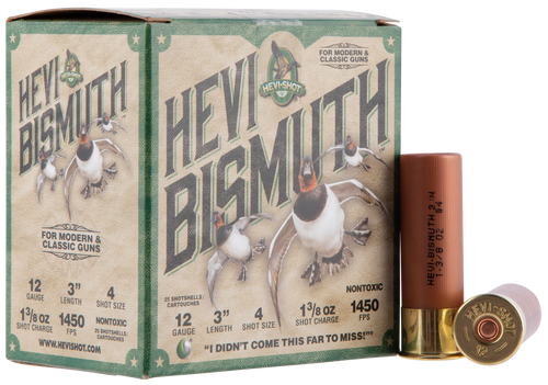 Hevishot HS14004 12 Gauge Non Toxic Shotgun Ammo #4 3" 1 3/8 oz 25 Rounds 816383002209