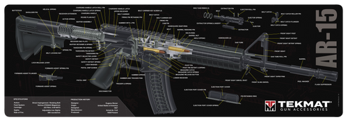 Beck Tek, Llc (Tekmat) TEKR36AR15 Gun Care Cleaning/Restoration 36" 612409971418