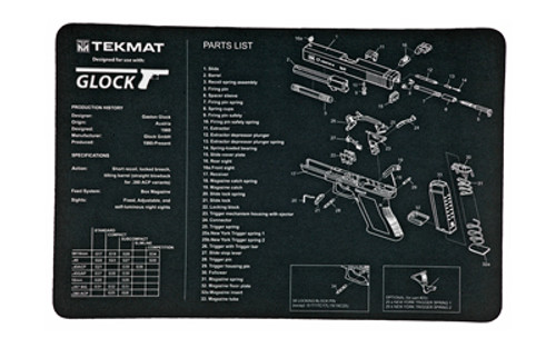 TEKMAT PISTOL MAT FOR GLOCK BLK