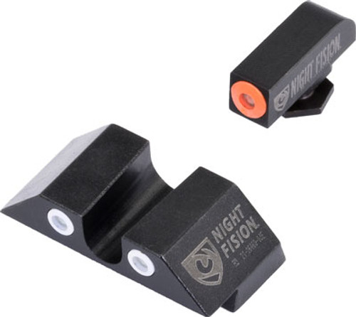 NIGHT FISION TRITIUM ORANGEDOT U REAR GLOCK SIGHT SET!