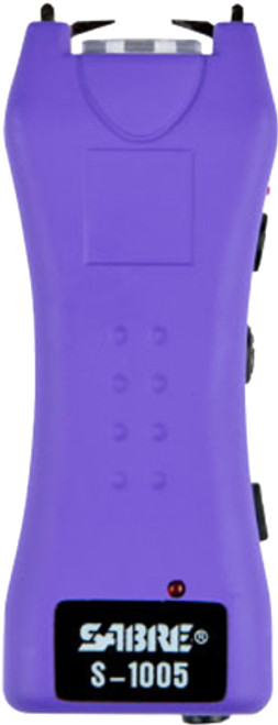 SABRE STUN GUN FLASHLIGHT MINI W/HOLSTER 1.600uC PURPLE