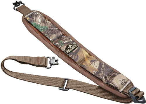 BUTLER CR. STRETCH RIFLE SLING NEOPRENE RTX CAMO W/ SWIVEL